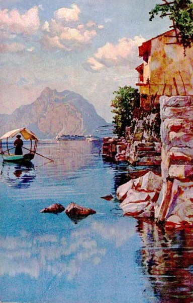 Gandria e Monte S. Salvatore, Lago di Lugano Vorderseite