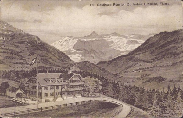 Flums, Gasthaus Pension zu froher Aussicht Vorderseite