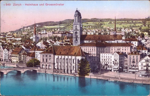 Zürich - Helmhaus und Grossmünster