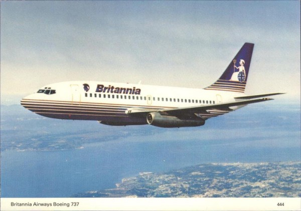 Britannia Airways Boeing 737, London Vorderseite