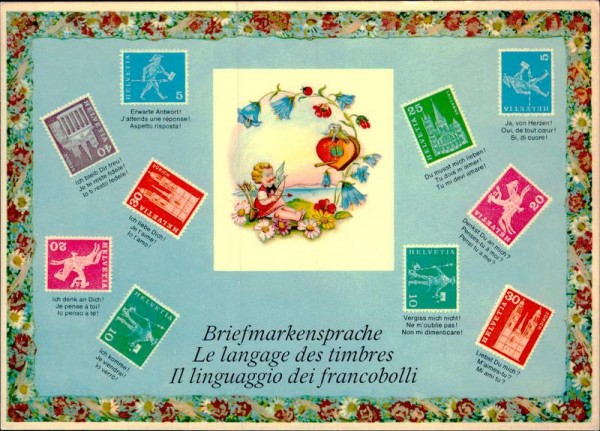 Briefmarkensprache Vorderseite