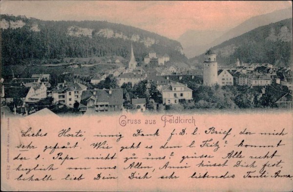 Gruss aus Feldkirch Vorderseite