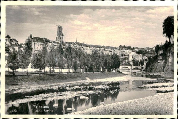 Fribourg et la Sarine. Vorderseite