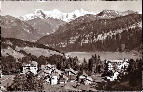 Beatenberg. Thunersee Eiger Mönch und Jungfrau