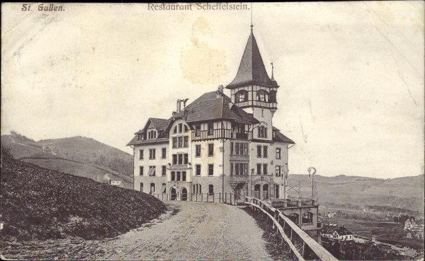 St. Gallen, Restaurant Scheffelstein Vorderseite