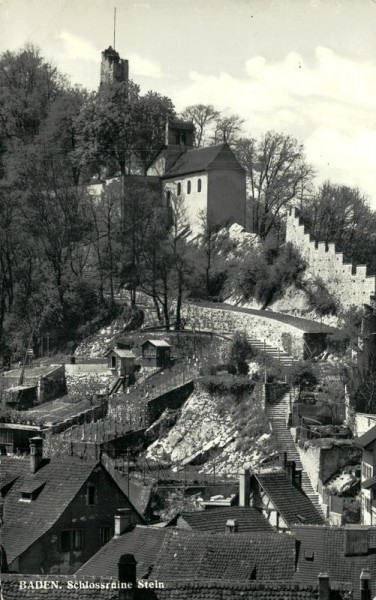 Baden, Schlossruine Stein Vorderseite