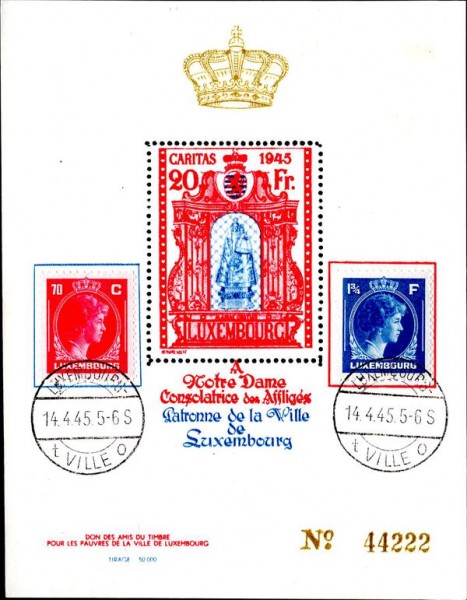 Briefmarken Luxembourg 1945 Vorderseite