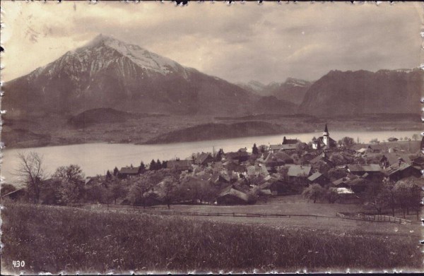 Sigriswil. Thunersee und Niesen