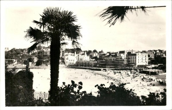 Dinard, La Plage vue du Crystal-Hotel Vorderseite