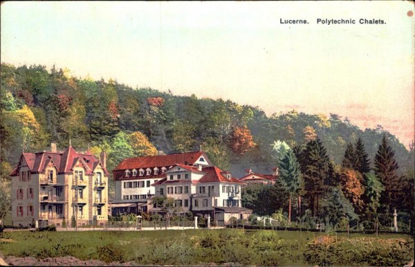 Lucerne. Polytechnic Chalets Vorderseite