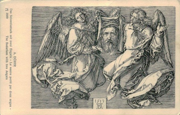 A.Dürer, das Schweisstuch mit zwei Engeln Vorderseite