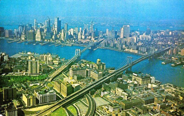 Aerial view of New York City Skyline