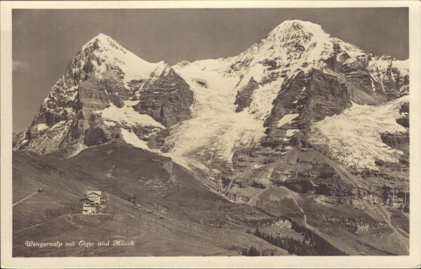 Wengernalp mmit Eiger und Mönch. Vorderseite