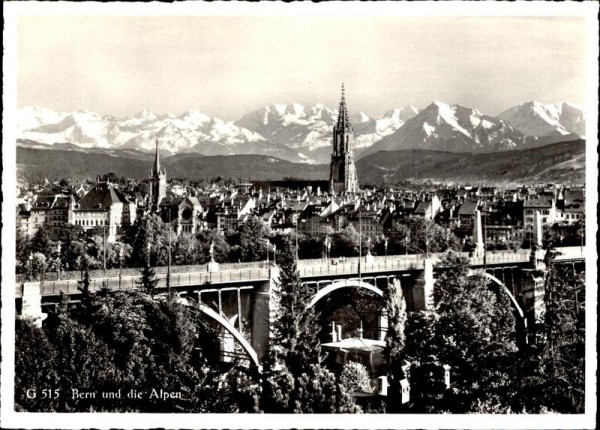 Bern und die Alpen Vorderseite