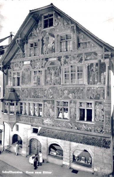 Schaffhausen. Haus zum Ritter Vorderseite