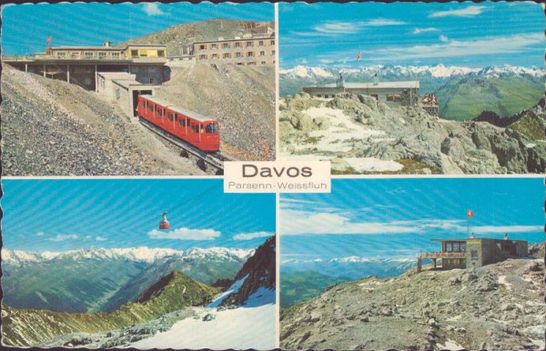 Davos, Parsenn-Weissfluh. Weissfluhjoch, Weissfluhgipfelbahn, Weissfluhgipfel