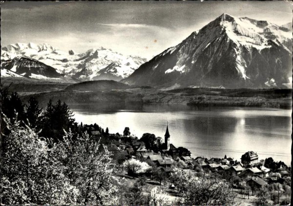 Hilterfingen am Thunersee Blümlisalp-Niesen Vorderseite