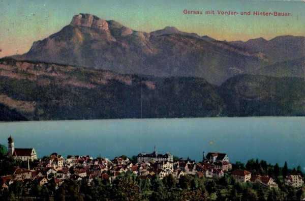 Gersau mit Vorder- und Hinter-Bauen. 1926