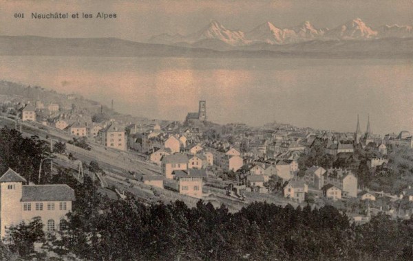 Neuchâtel et les Alpes Vorderseite