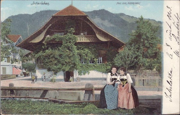 Interlaken, Haus zum kühlen Wein Vorderseite