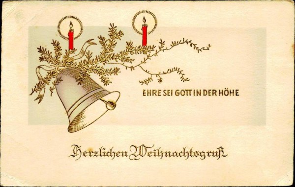 Herzlichen Weihnachtsgruss Vorderseite