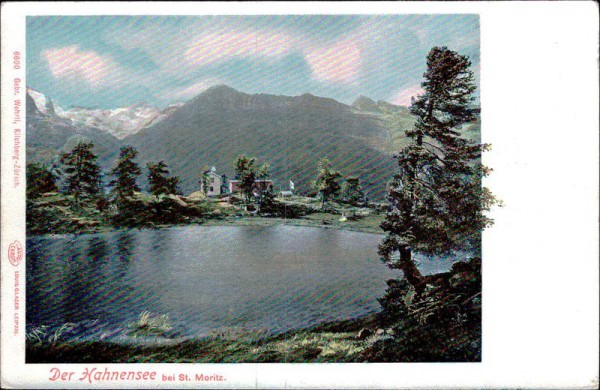 Der Hahnensee bei St.Moritz Vorderseite