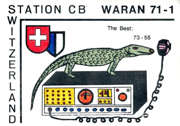 QSL- Karte, Waran 71-1, Emmenbrücke Vorderseite