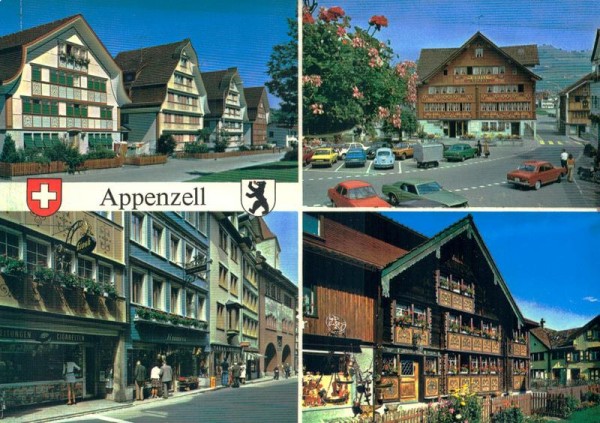 Appenzell, Malerische Dorfpartien Vorderseite