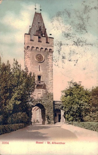Basel - St. Albantor. 1910 Vorderseite