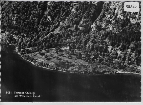 Flugfoto Quinten am Walensee Flugaufnahme