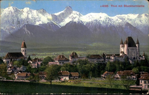 Thun mit Stockhornkette Vorderseite