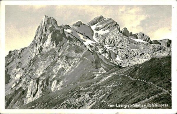 Lisengrat - Säntis - Rotsteinpass Vorderseite