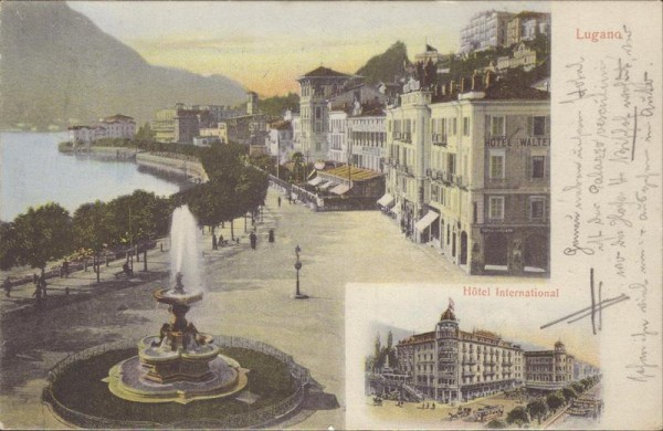 Lugano - Hotel International Vorderseite