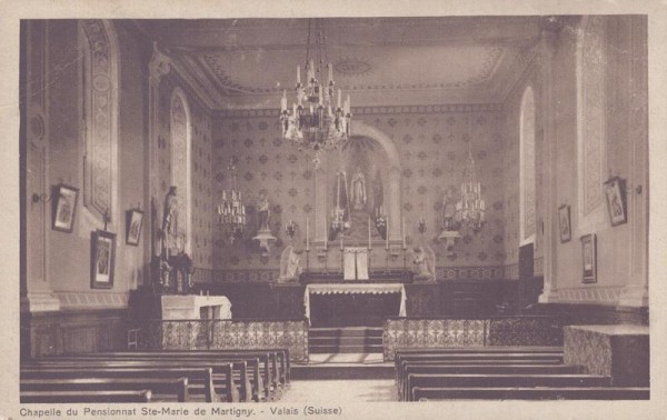 Chapelle du Pensionnat Ste-Maria de Martigny. Valais (Suisse) Vorderseite