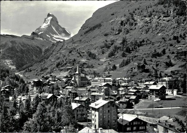 Zermatt mit Matterhorn  Vorderseite