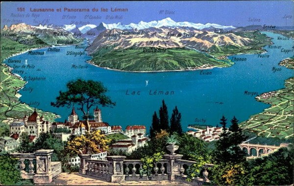 Lausanne et Panorama du lac Léman Vorderseite