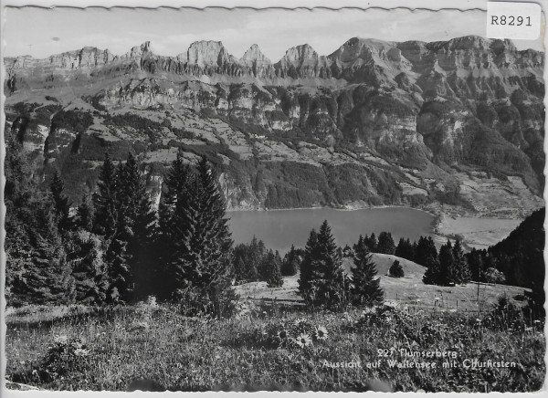 Flumserberg - Aussicht auf Wallensee mit Churfirsten