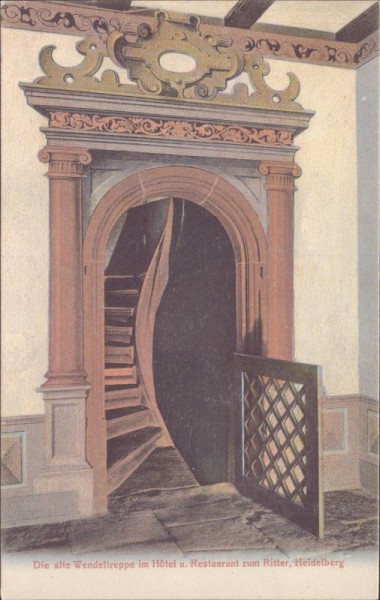 Heidelberg, Restaurant zum Ritter, Wendeltreppe