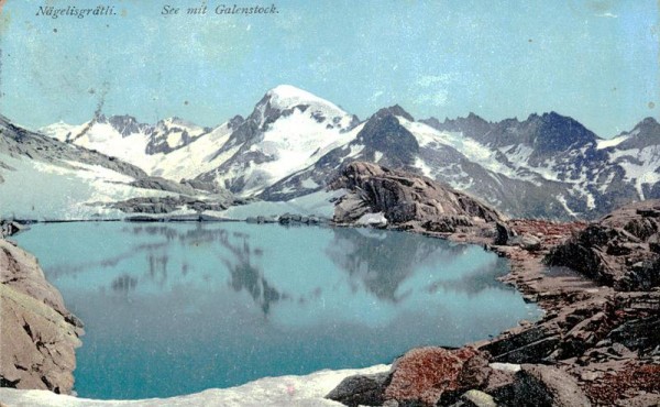 Nägelisgrätli, See mit Galenstock Vorderseite