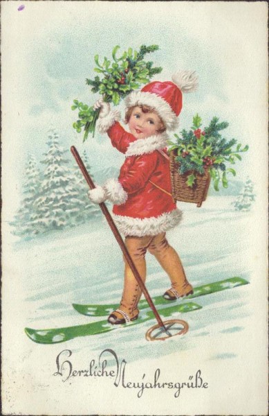 Herzliche Neujahrsgrüsse Vorderseite