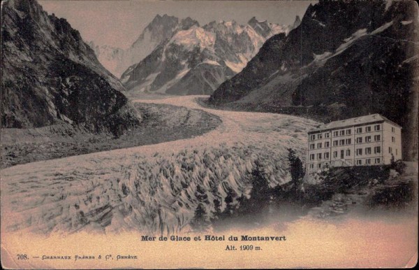 Mer de Glace et Hôtel du Montanvert Vorderseite