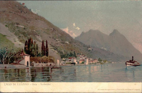 Lago di Lugano - Oria - Valsolda Vorderseite