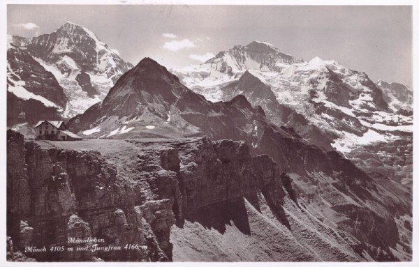 Männlichen Mönch 4105m und Jungfrau 4166m