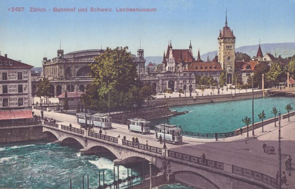 Zürich, Bahnhof und Schweizerisches Landesmuseum
