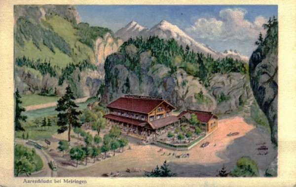 Meiringen, Aareschlucht Vorderseite