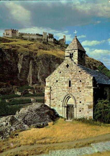 Tourbillon et la chapelle de Tous-les-Saints, Sion Vorderseite