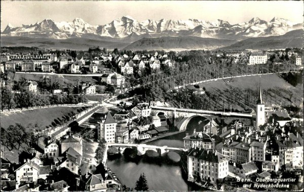 Bern Obstbergquartier und Nydeckbrücke Vorderseite