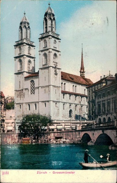 Zürich - Grossmünster Vorderseite