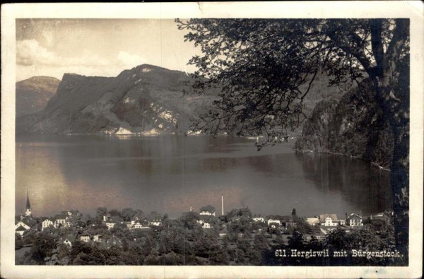 Hergiswil mit Bürgenstock Vorderseite