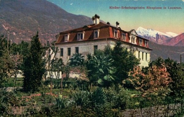 Locarno, Kinder-Erholungsheim Rivapiana Vorderseite